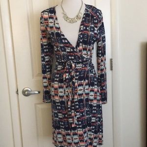 Long Sleeve Wrap Dress